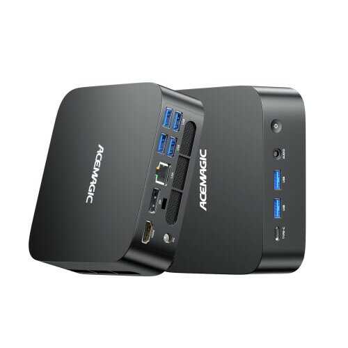 ACEMAGIC ミニPC 高性能AMD Ryzen 5 7430U搭載 4.3GHz 6C/12T mini pc ryzen windows11 Pro 4K@60Hz3画面出力 WiFi 6 BT5.2 RJ45 LAN 静音冷却 高速端子Type-C/HDMI2.0/DP/USB3.2*6 Vesaマウント|16GB+512GBSSD搭載 K1