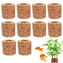 KDSSYFT 水生植物固定リング 水草固定リング 内径サイズ約1.2cm 水草 おもり 水槽の植物ホルダー 水草の固定 水槽の装飾 (10個セット)