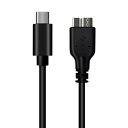 USB3.0 MicroB USBケーブル タイプAオス - マイクロ...(2)