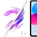 タッチペン 対応iPad ペンシル スタイラスペン 対応iPad第9/10世代/11世代 (A16) アップルペンシル 超高感度/電量表示/傾き感知/パームリジ...