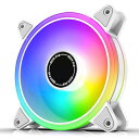 EZDIY-FAB 120mm RGB ホワイト PCケースファン 6...(2)