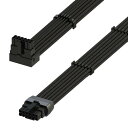 LINKUP - AVA Left Angle 600W PCIE 5.0 16Pin (12+4) High Current Power Cable | 成形...