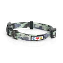 Pawtitas Reflective Collar XS Grey ペット柔らかい訓練の調節可能な反射ステッチの子犬/犬の首輪 特大 グレー迷彩