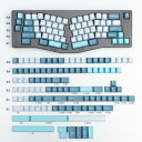 キーキャップ PBTダブルショット キーボードキャップ 水色 cherry mx キーキャップ 173 スイッチメカニカルキーボード用カスタムキーボードキーキャ...