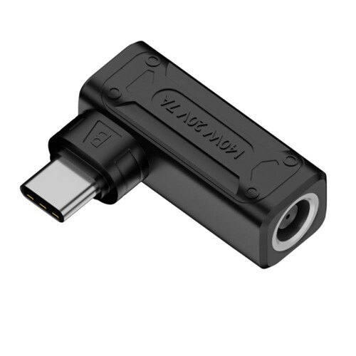 NFHK 140W 100W DCジャック7.4x5.0mm入力USB-C Type-C角度90度電源プラグ充電アダプターノートパソコン電話用