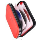 BEYLEG CD DVD ウォレット、32 容量高耐久、車用 DVD CD ケースホルダー、ポータブル DVD/VCD ストレージディスク、ハードシェル頑丈な...