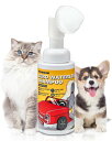 Pethroom ペスルーム 犬 猫 シャンプー ゼロウォーターレス 水なしで洗浄 ミニシリコンブラシ 天然由来成分 低刺激 無添加 85ml(犬猫兼用)
