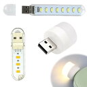 USBナイトライト ミニ USB常夜灯 LEDライト 室内夜間ライト 夜の読書用ゴーグル 補助照明 ミニLED電球 軽量 携帯 安全性と省エネ 高輝度 暖かい光...
