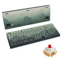 GATERON iG 98共同ブランドメカニカルゲーミングキーボード、ホットスワップ対応3モード有線/Bluetooth/2.4Gワイヤレスキーボード、WindowsおよびMac用RGBライト、PBTキーキャップ付き (マウンテ