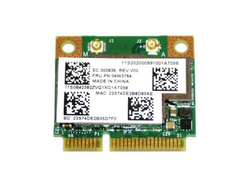 Laptopdiyparts Lenovo純正 04W3763/04W3764 BCM943228HMB 802.11a/b/g/n 300Mbps WLAN + Bluetooth 4.0 無線LANカード for Lenovo B580 B590 Thinkpad Edge E130,E135,T430u,X131e Edge E430,E430c,E435,E530,E535 Laptopdiyparts Lenovo純正 04W3763/04W3764 BCM943228HMB 802.11a/b/g/n 300Mbps WLAN + Bluetooth 4.0 無線LANカード for Lenovo B580 B590 Thinkpad Edge E130,E135,T430u,X131e Edge E430,E430c,E435,E530,E535