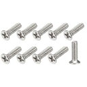 METALLIXITY ねじ(M1.4 x 5mm)500個入り メガネ 時計 ノートパソコン テレビ用 炭素鋼製マシンねじ シルバートーン
