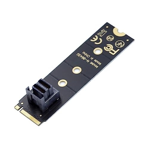 chenyang CY U.2 SFF-8639キット M.2 NVME PCIe4.0 SSD to SFF-8643 アダプター メインボード SSD 750 p3600 p3700 Mini SAS HD 22x80mm