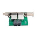 NFHK デュアルポート Mini SAS SFF-8088 - 内部 SAS HD SFF-8643 PCBA メスアダプター ロープロファイルブラケット付き