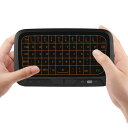 COOLAY H18+ 超小型 ワイヤレスタッチパッドキーボード 2.4GHz無線接続 キーボードマウス一体型 バックライト付き トラックパッド 全画面タッチ ...