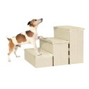 TONY HOBY 犬用ステップ 3段 ペット用階段 折りたたみ 収納 耐荷重80KG ドッグステップ 滑り止め 怪我防止 安全 高齢ペット小型犬 猫 室内用 踏み台