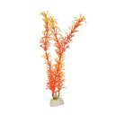 CAPASTEC 魚の水槽装飾人工植物、プラスチック製の水槽用人工水草 8.27インチ(オレンジ色)(4)