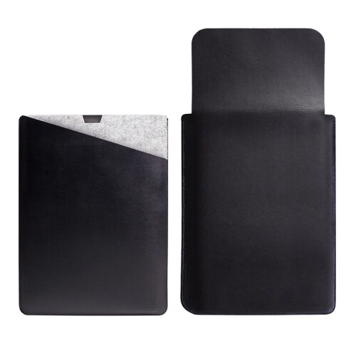 WALNEW MacBook Pro 16インチ（2019モデル）用ケース カバー 収納カバー 封筒型レザーカバー USBケーブル・カード・スマホが収納可能な前面ポケット付き