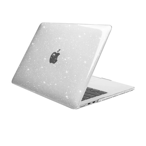 MOSISO 対応機種 MacBook Air ケース 13インチ M2 M3 M4チップ A3240 A3113 A2681 2025-2022発売、キラキラ 保護 対応機種 MacBook Air 13.6インチ プラスチック ハードカバー(クリア)