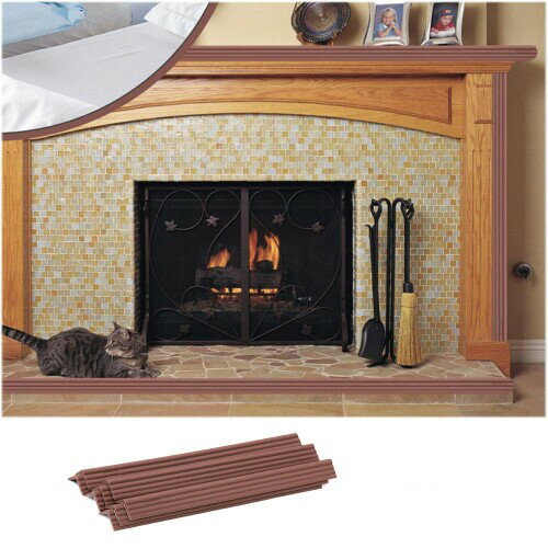 ベビープルーフエッジガードは安全家具コーナーバンパーテーブルエッジプロテクター暖炉ハースエッジクッションを広げます (褐色)