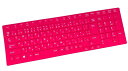 キーボードカバー NEC VERSAPRO テンキー付き VK19EX-D VK25MX-D VK25TX-E VK19EX-H VK24LX-H VK25LX-G VK26TX-G VK26TX-M シリコン製ピンク(2)