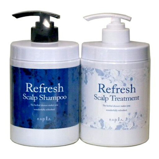 ナプラ リフレッシュスキャルプ シャンプー 650ml & ヘアトリートメント 650g セット ナプラ リフレッシュスキャルプ シャンプー 650ml & ヘアトリートメント 650g セット