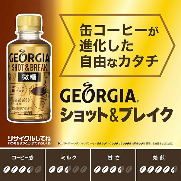 コカ・コーラ ジョージア ショット&ブレイク 微糖 195ml