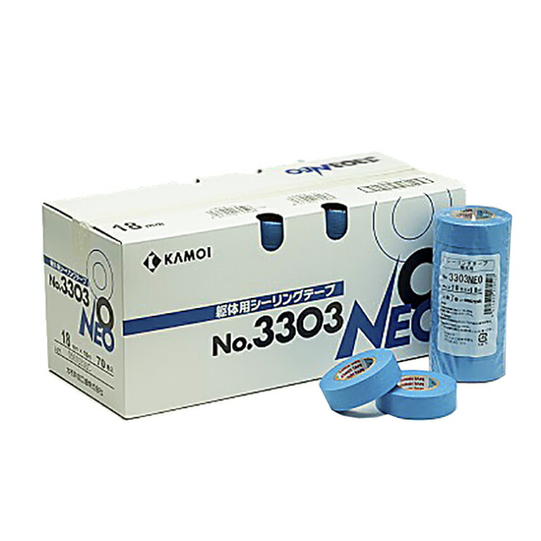 カモイマスキングテープ【No,3303-NEO】18mm幅・大箱 (小箱10箱 / 計700巻)