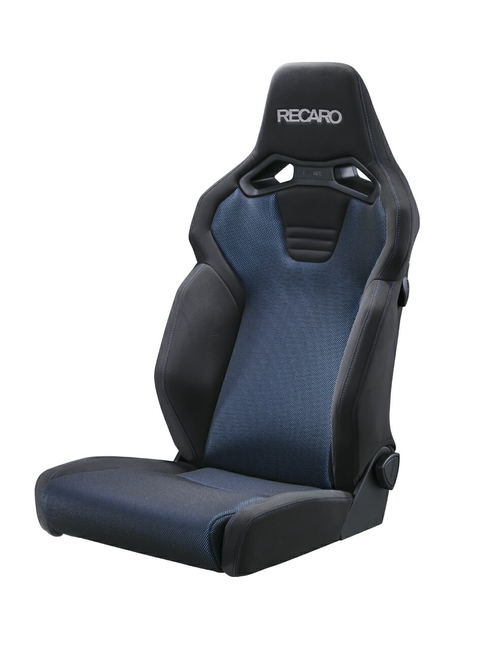 RECARO SR-C BK100 BL/BK　レカロ　SR-C ：生地〈サイド / センター/ バック〉 カムイ黒/ブリリアントメッシュ青/カムイ黒 品番：81-121.20.643-0