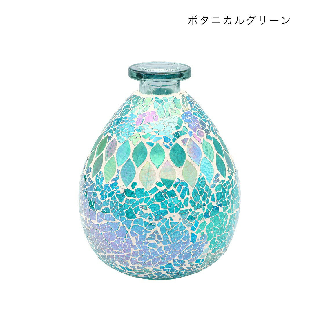 モザイク フラワーベース 花瓶 雑貨 植物 緑 プレゼント 新生活 お庭 オフィス シンプル 個性 高品質 耐久性 ギフト 結婚祝い 誕生日プレゼント リビング [2]