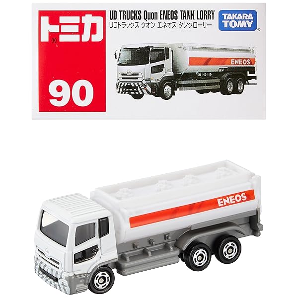 タカラトミー(TAKARA TOMY) 『 トミカ No.90 UDトラックス クオン エネオス タンクローリー (箱) 』 ミニカー 車 おもちゃ 3歳以上 箱入り 玩具安全基準合格 STマーク認証 TOMICA