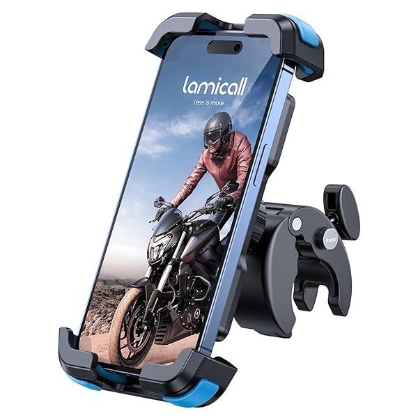 乐天商城 - Lamicall 片手操作 自転車用 スマホ ホルダー スタンド : 簡単取付 ロードバイク ワンタッチ ス