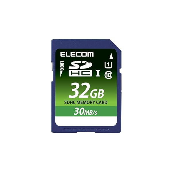 乐天商城 - 【2015年モデル】エレコム SDHCメモリカード 32GB UHS-1 U1 データ復旧サービス MF-FS032GU11LRA