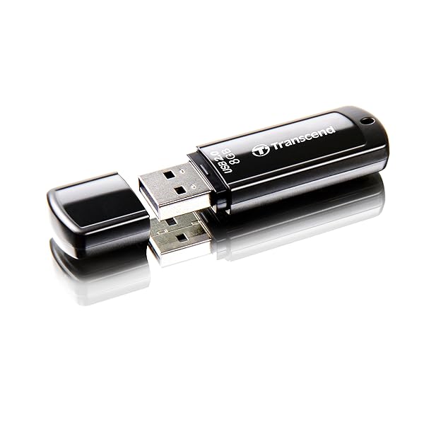 Transcend USBメモリ スタンダード 350シリーズ 8GB ブラック 5年 TS8GJF350