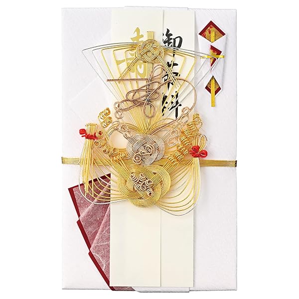 乐天商城 - マルアイ 祝儀袋 結婚式 デザイン 和風 結納 金封 宝船 1枚 キ-651