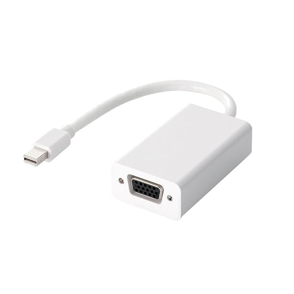 ELECOM miniDisplayPort変換アダプタ forMac DVI ホワイト AD-MDPVGAWH