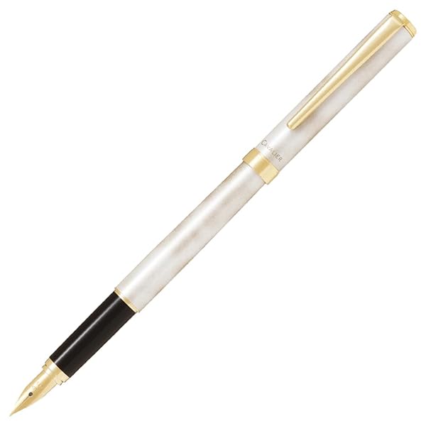 PILOT 万年筆 マンネンヒツ カヴァリエ GDW F ゴールド&ホワイト FCAN5SRGDWF comastoric-10016232 Comastoric パッケージ画像