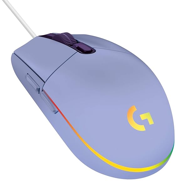 Logicool G ゲーミングマウス G203 有線 ゲーミング マウス USB 接続 G203-LC 軽量 85g LIGHTSYNC RGB 6個プ