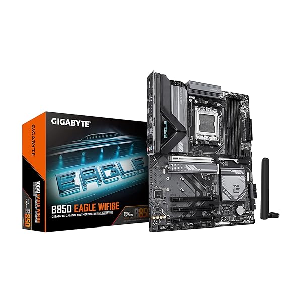 GIGABYTE B850 EAGLE WIFI6E - AMD Ryzen 用 ATX スタンダード・ゲーミングマザーボード MB6675ブランドGIGABYTE色モデルB850 EAGLE WIFI6E商品説明※詳細は会社概要ページにてご確認くださいませ。【商品概要】MB6675 日本正規代理店製品 3年B850チップセットを搭載し、AMD Ryzen 9000/8000/7000シリーズCPU・APUに対応。DDR5メモリにも対応しており、高速なシステム環境を構築可能です。PCIe 5.0対応のM.2スロットを搭載し、最新のNVMe SSDの最大速度を引き出します。Wi-Fi 6Eおよび1GbE有線LAN、Bluetoothに対応し、安定した高速ネットワーク接続が可能です。8+2+2フェーズのDr.MOS電源設計により、CPUへの安定した電力供給をします【商品説明】【商品詳細】ブランド：GIGABYTE商品種別：マザーボード商品名：GIGABYTE B850 EAGLE WIFI6E - AMD Ryzen 用 ATX スタンダード・ゲーミングマザーボード MB6675製造元：GIGABYTE商品番号：B850 EAGLE WIFI6E発売日：2025年01月08日商品内容：B850商品タイプ：EAGLE【当店からの連絡】