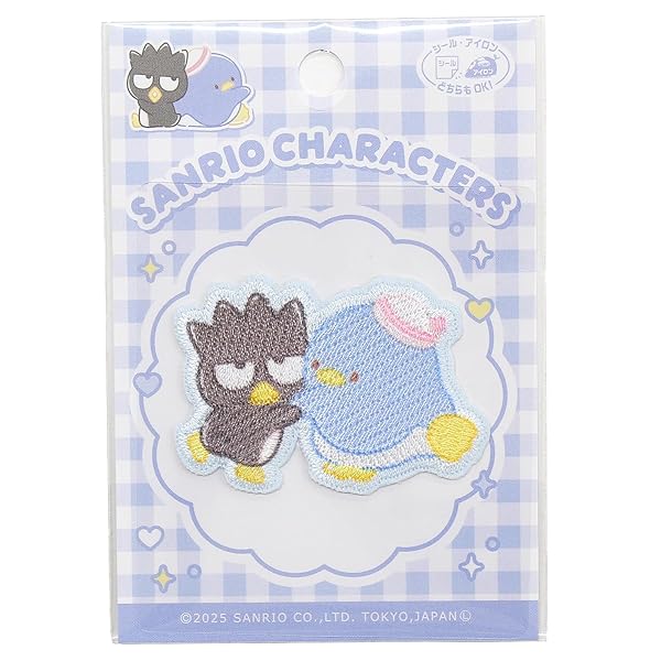 乐天商城 - パイオニア Sanrio characters Happy Friendships バッドばつ丸 タキシードサム ワッペン 1枚 横57mm×縦39