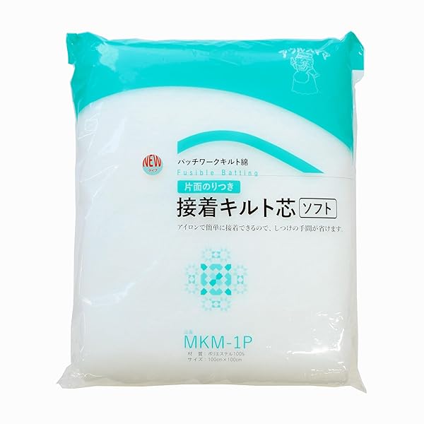 乐天商城 - オルヌマン アウルスママ 片面のりつき 接着キルト芯 ソフト 100cm×100cm 白 MKM-1P