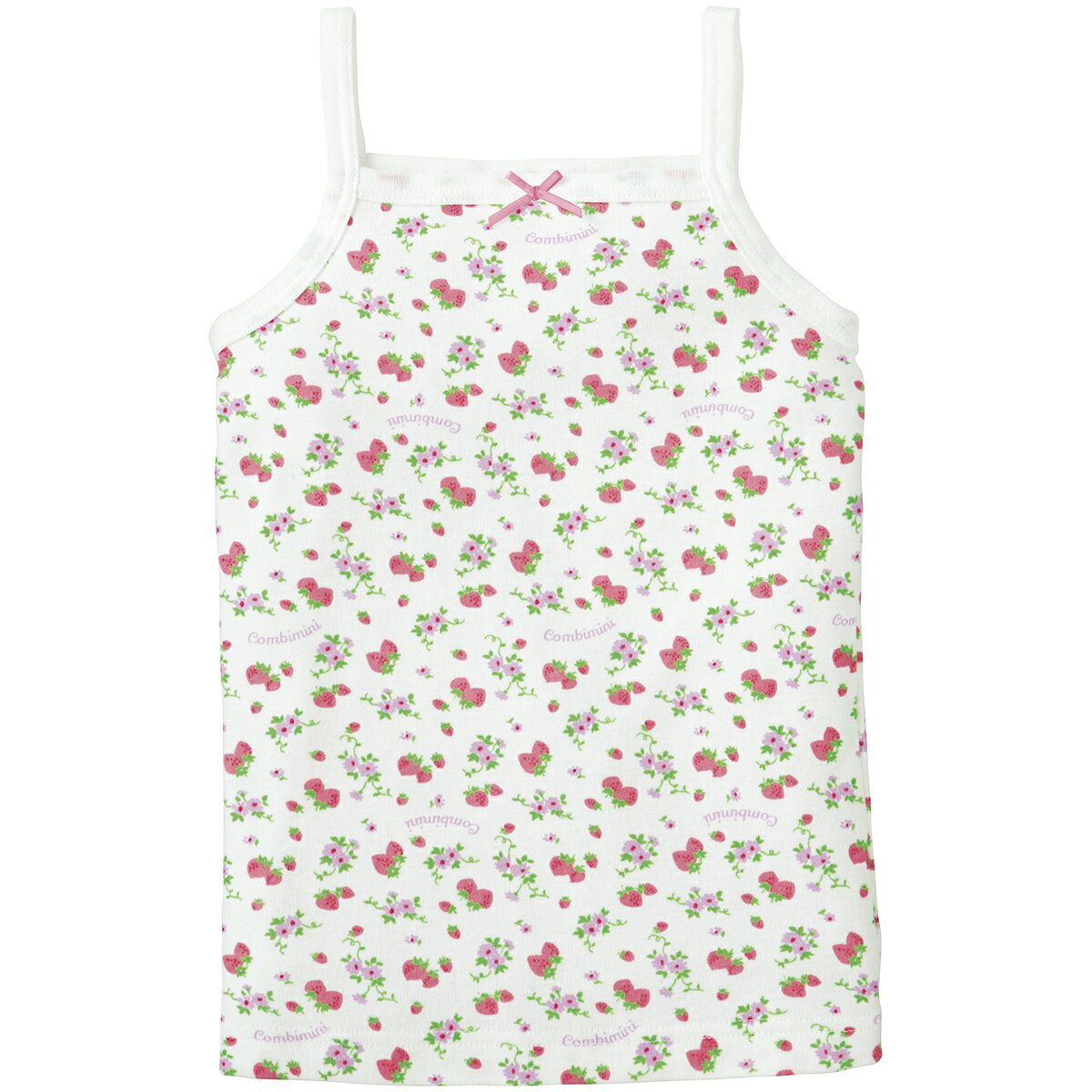 【10%OFF】《コンビミニ》キャミソール（ストロベリー） : 女の子 80cm 90cm 100cm...