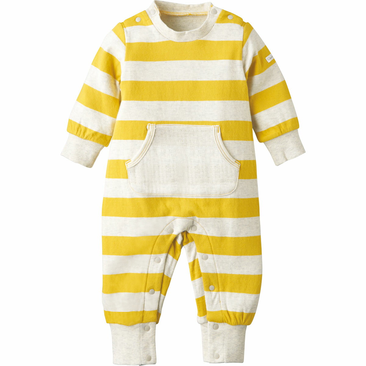 【30%OFF】やわらかボディオール（太ボーダー） 《コンビミニ》 ギフト ベビー服 子供服 Combi mini 新生児服 秋冬カバーオール 70 75_30