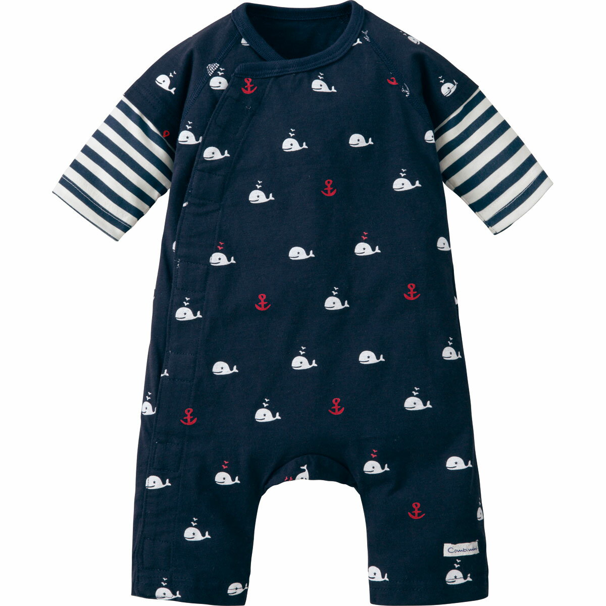 【60%OFF】《コンビミニ》レイヤードラップクラッチ（くじらボーダー） : 男の子 5...