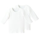 【10%OFF】《コンビミニ》レース8分袖Tシャツ2枚組 : 女の子 80cm 90cm 100cm 110cm 120cm 130cm 140cm | 綿10...