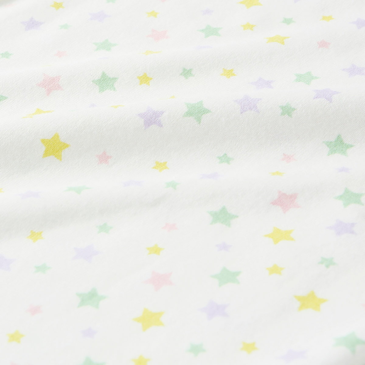 《コンビミニ》長袖Tシャツ（パステルスター） : 男の子 女の子 80cm 90cm 100cm 110cm 120cm 130cm 140cm | 綿100% 下着 ギフト 子供服 カットソー 長袖 子供 キッズ キッズ服 おしゃれ ロンT ロンティ ロンティー 肌着 3