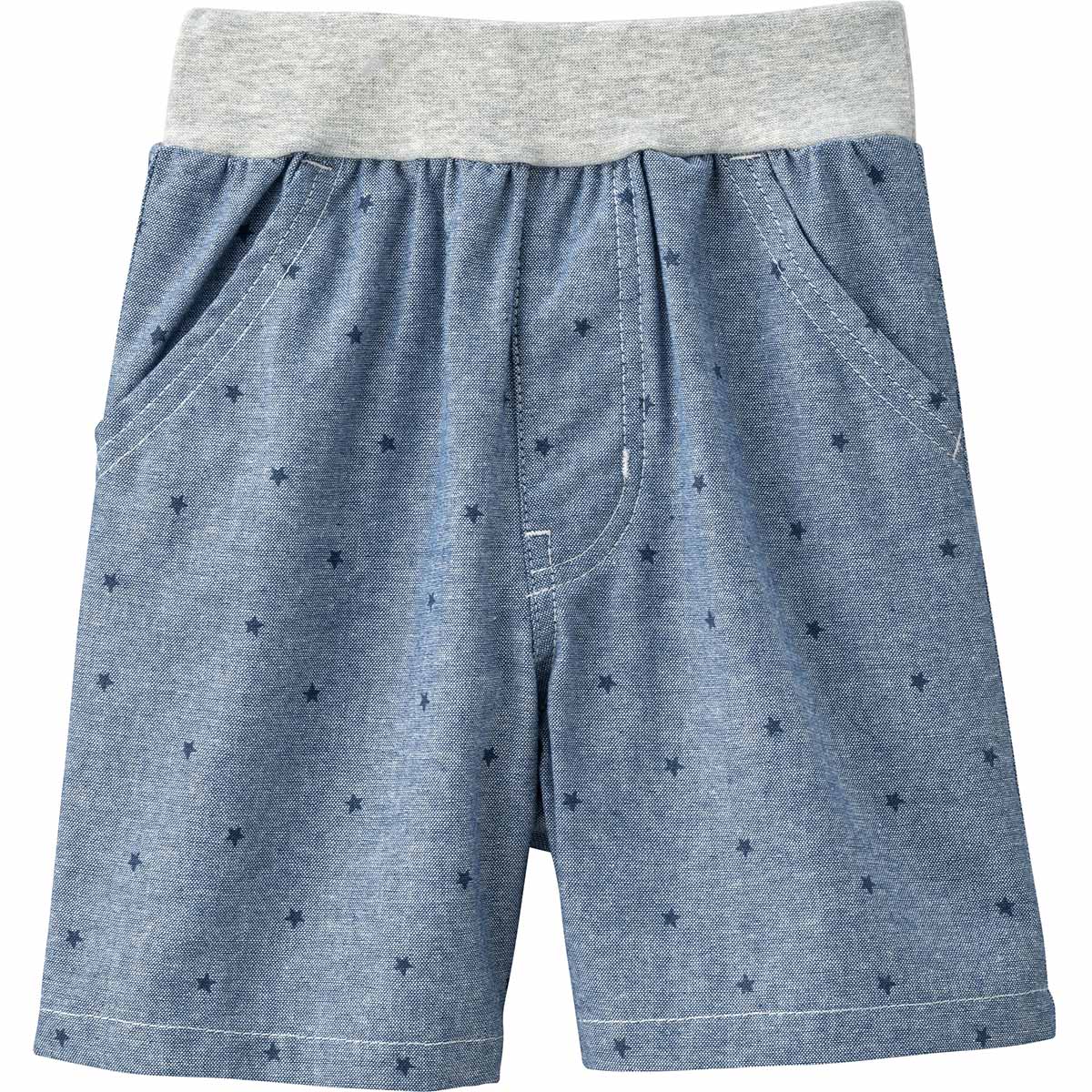 《コンビミニ》ショートパンツ(小星) | 男の子 女の子 80cm 90cm 100cm 110cm 120cm ブルー おしゃれ 可愛い ベビー キッズ 子供服 ベビー服 夏服 子ども服 お揃い 男女 ズボン 夏 かわいい ボトムス 夏物 子供 幼児 男児 女児 ボトム【ボトムス】
