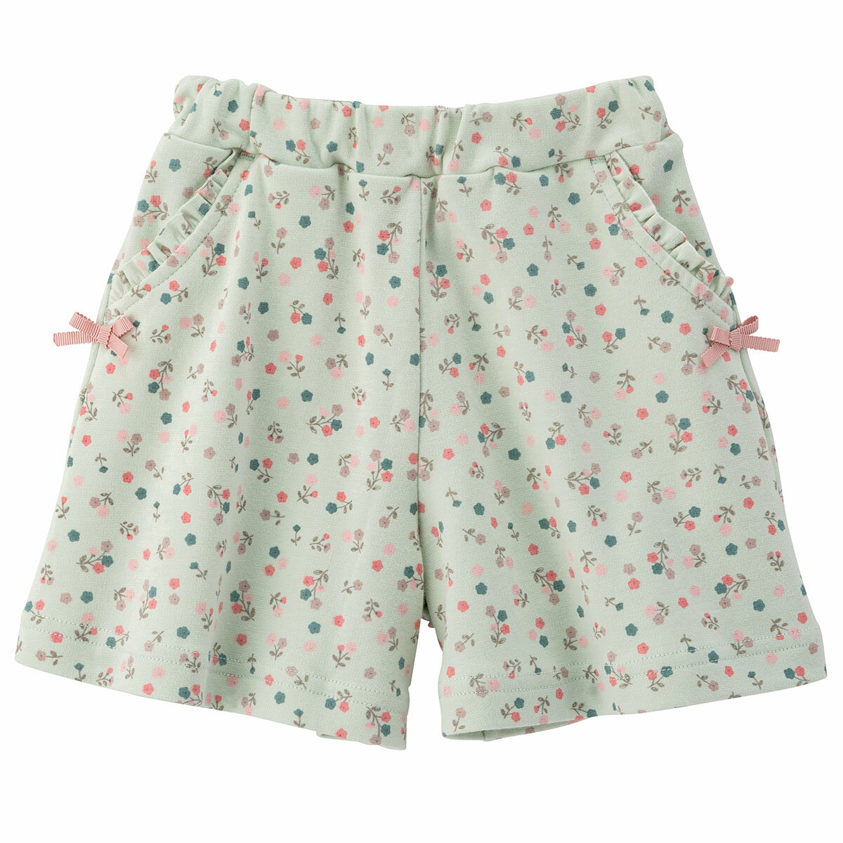 【30％OFF】《コンビミニ》キュロット(プチフラワー) : 女の子 80cm 90cm 100cm 110cm 120cm | 赤ちゃん 服 子ども こども パンツスカート パンツ 春夏 可愛い おしゃれ ボトムス ボトム ガールズ 小学生 保育園 花柄 キュロットスカート キッズ