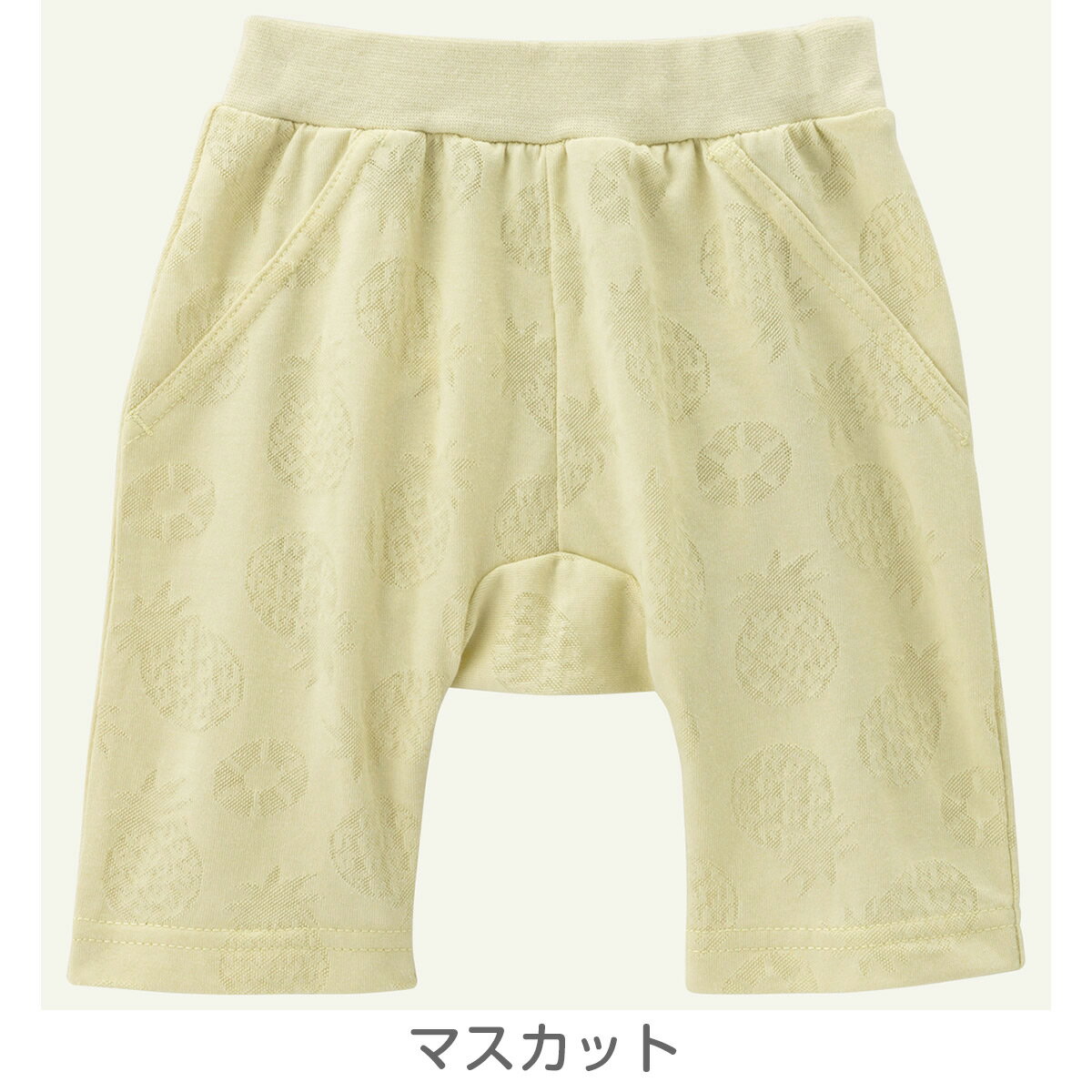 【60%OFF】《コンビミニ》ハーフラップパンツ（パインジャカード） : 男の子 女の...