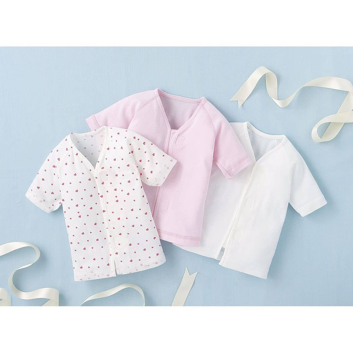 【10％OFF】《コンビミニ》ワンタッチ短肌着スターターセット3枚組 : 男の子 女の子 50cm 60cm 70cm|短肌着 綿100％ インナー 赤ちゃん 退院 服 新生児 ベビー 新生児服 おしゃれ 出産祝い 夏 男児 退院着 女児 乳児 ウェア 肌着セット ベビー服 ブランド 春夏のサムネイル