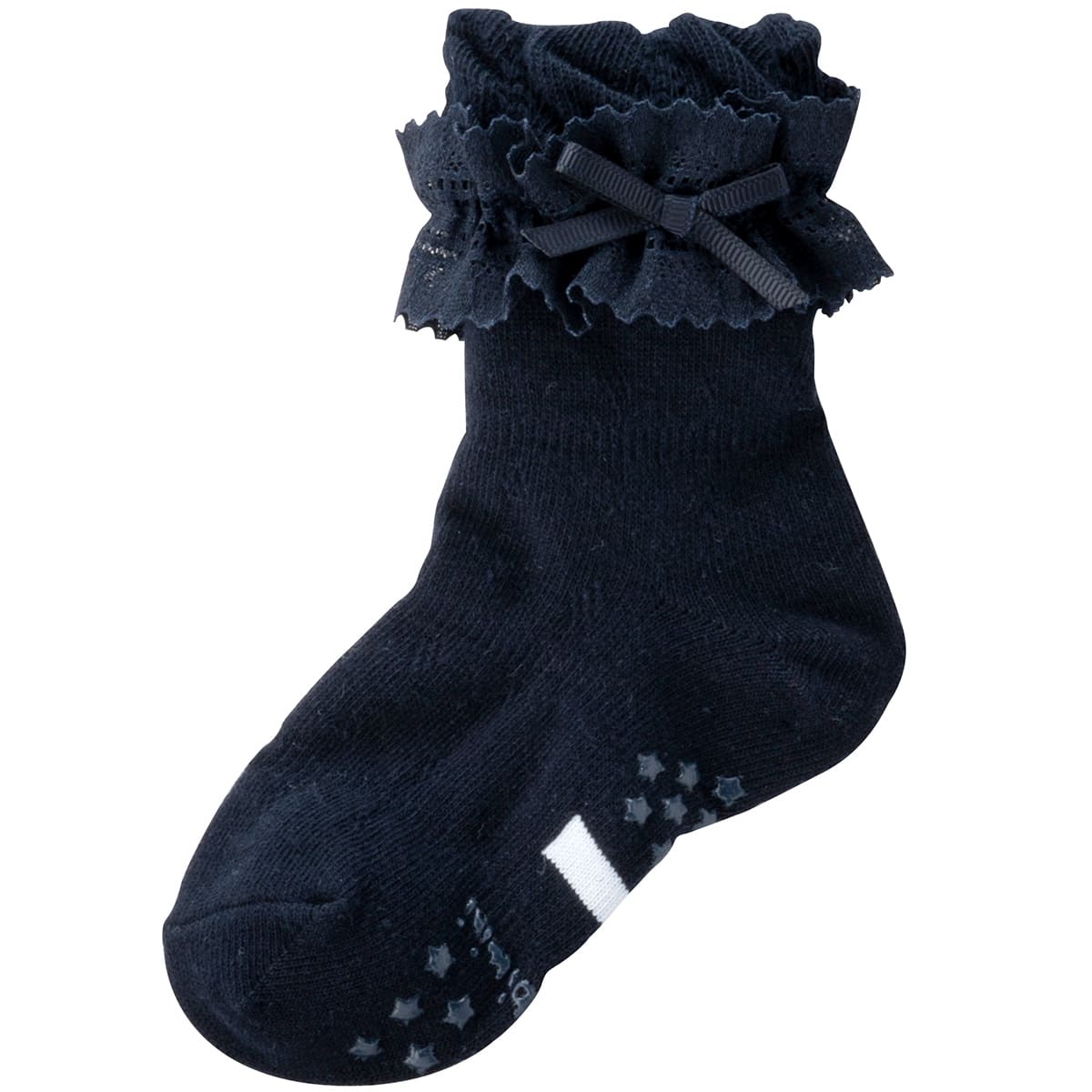 【10%OFF】《コンビミニ》クルー丈レースソックス : 女の子 14cm 15cm 16cm 17cm 1...
